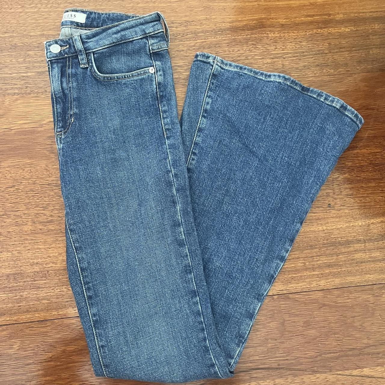 vintage guess bell bottom jeans size 27 - Depop