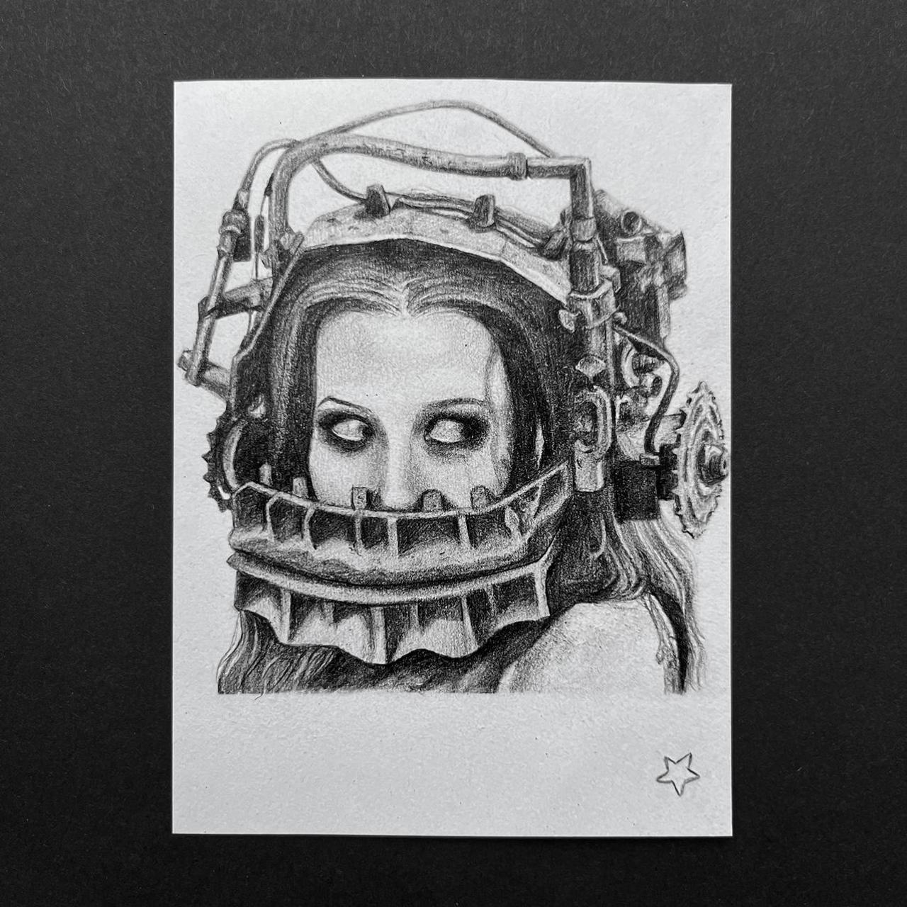 SAW Amanda Young art print ☆ Pencil illustration... - Depop