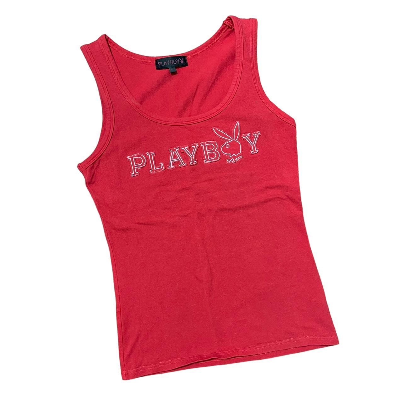 Playboy Women's Red Vest Depop