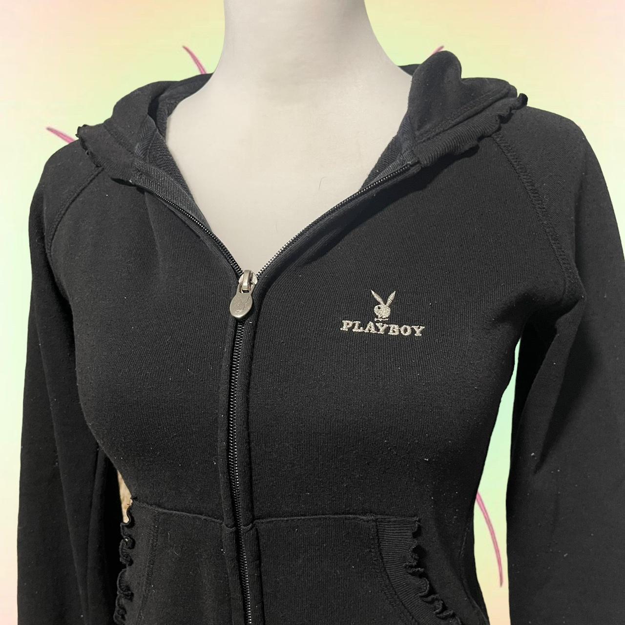 Y2K Playboy Blokette Number Hoodie Y2K Playboy Zip... Depop