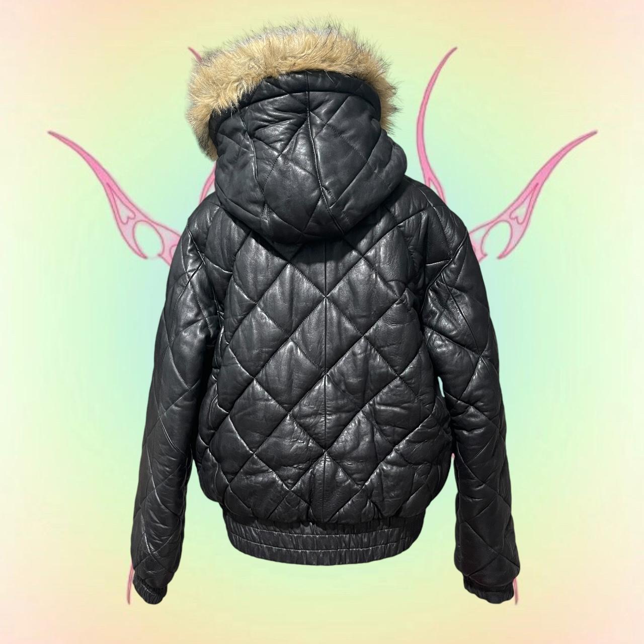 ジャケット・アウター fur pu lether puff jacket blouson y2k fur pu lether puff jacket blouson y2k（Men's Leather