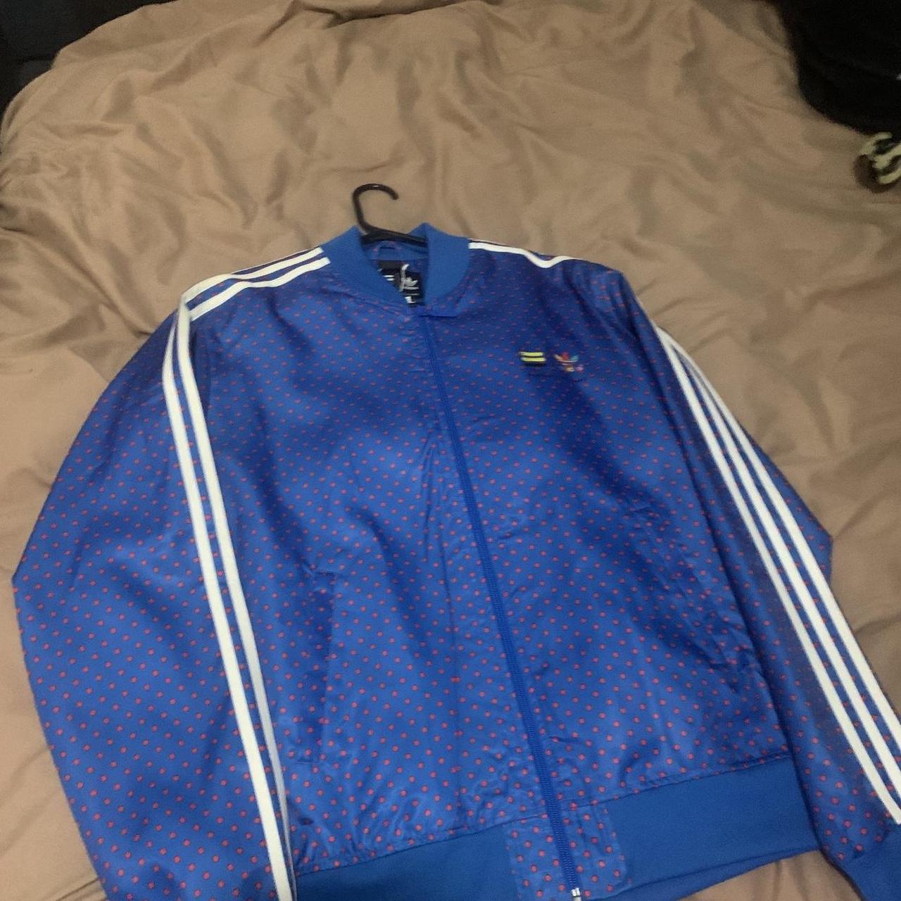 Pharrell adidas jacket polka dot online