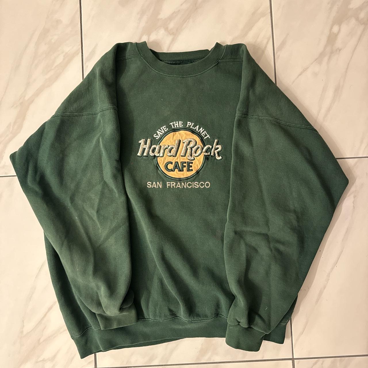 Green hard discount rock cafe sweatshirt