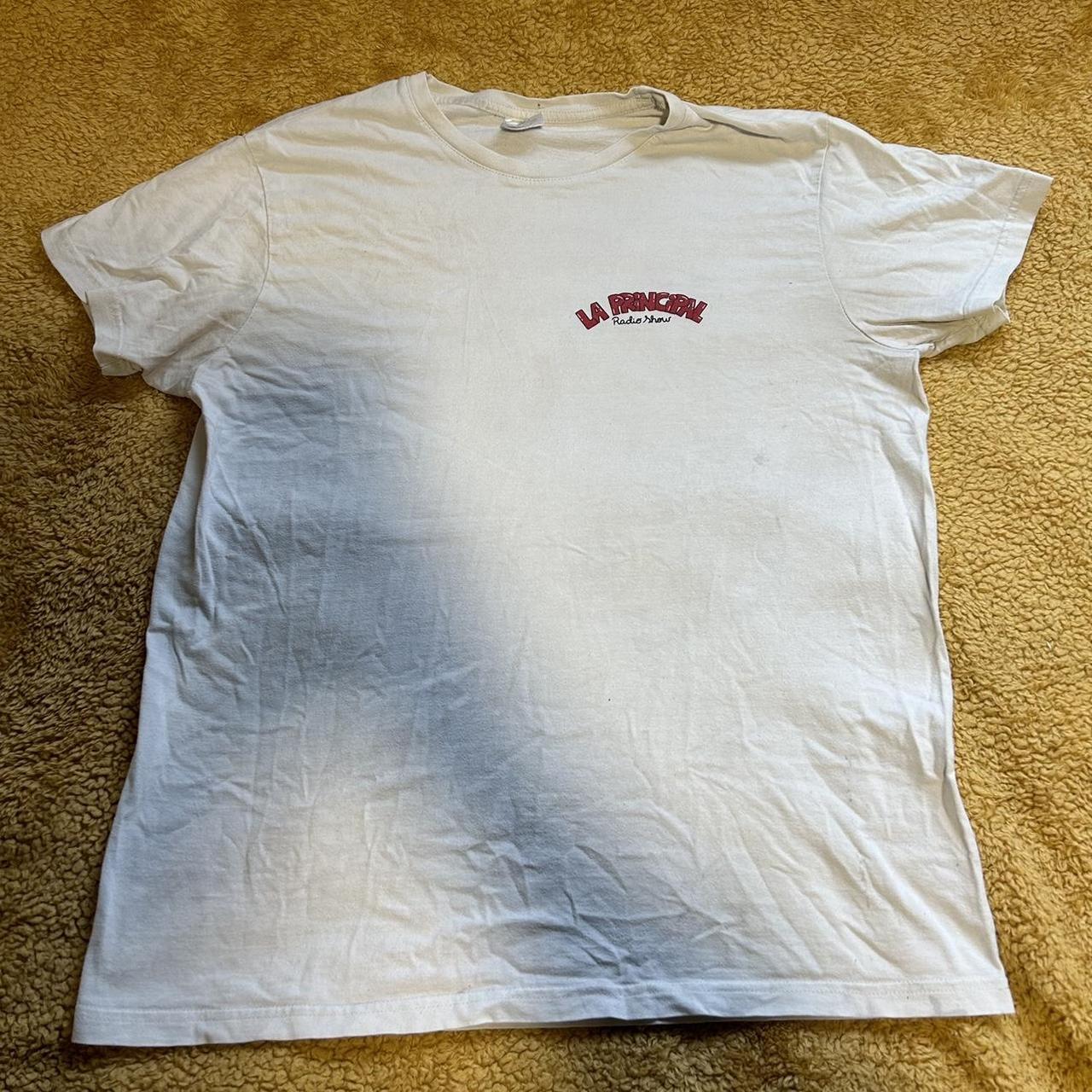 La Principal Radio T shirt - Medium - stains on back... - Depop