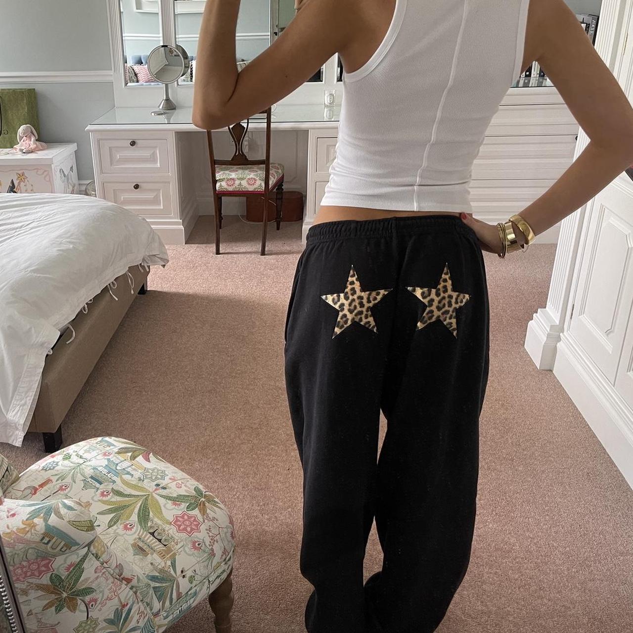 leopard star bum joggers/ tracksuit !! 🐆⭐️ tracksuit... - Depop