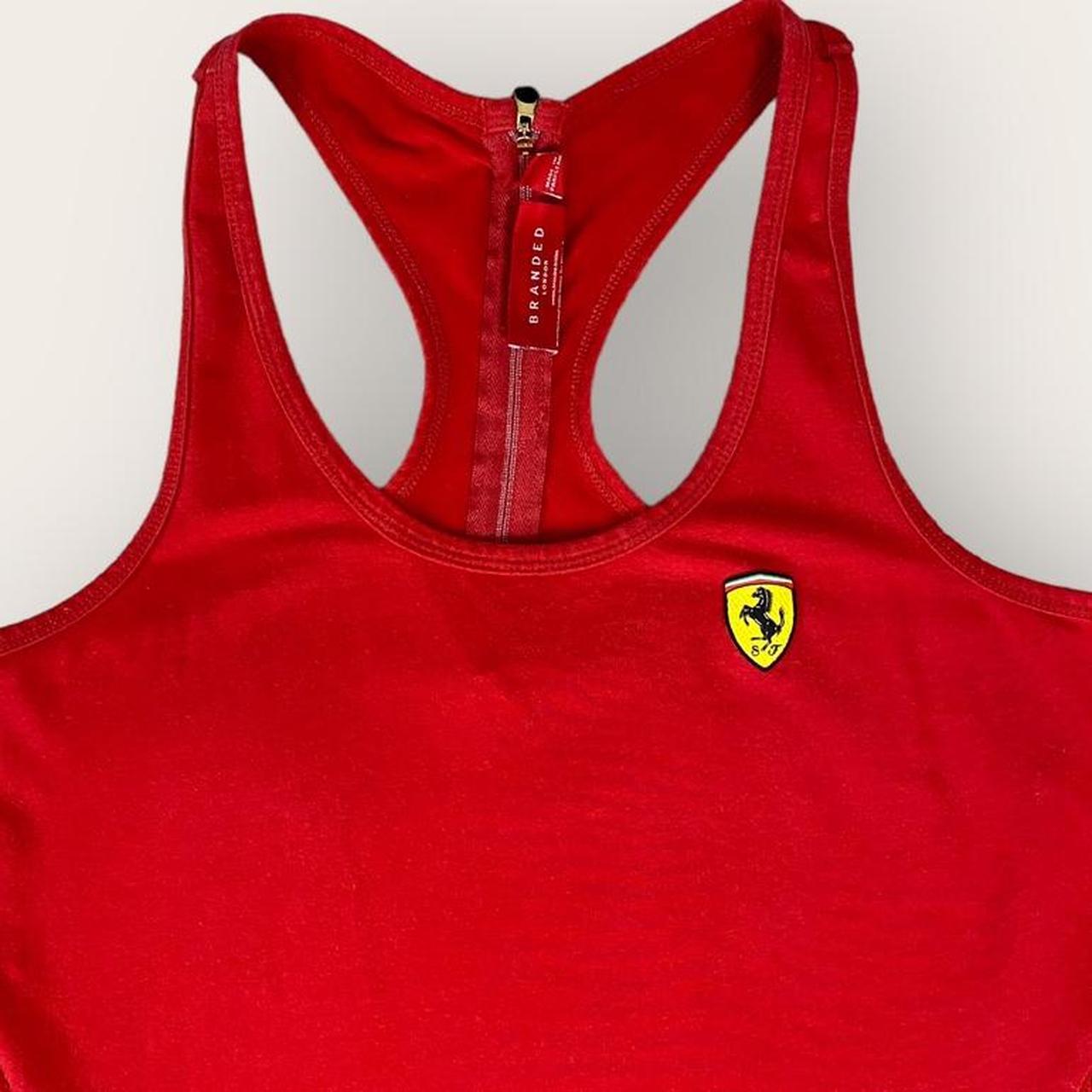 Ferrari Women's Red T-shirt | Depop