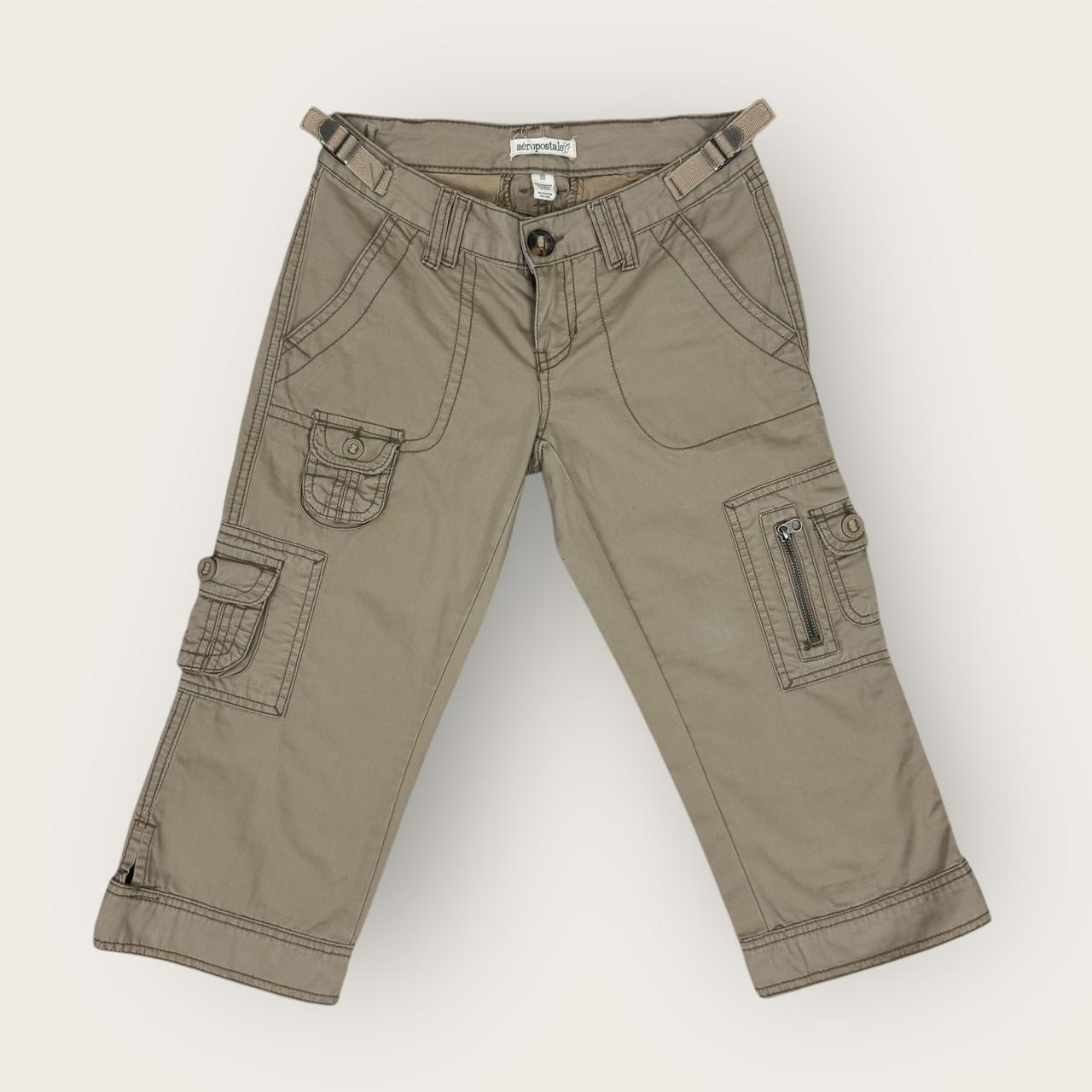 Aeropostale Women's Low rise Capri Pants Tan/Brown XXS