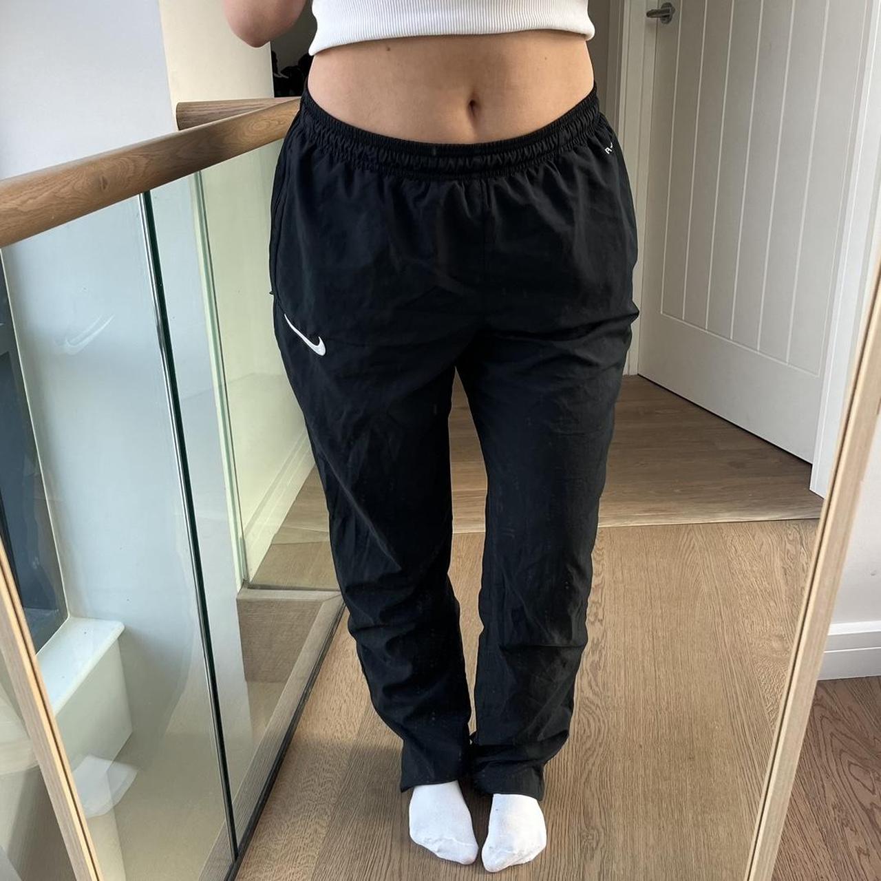 Y2k 2000s black low waisted Nike yoga pants / - Depop