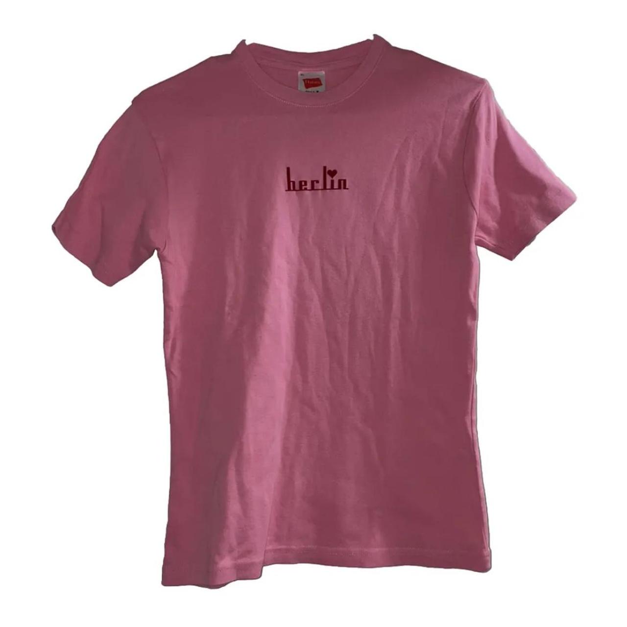 Hanes pink outlet shirt