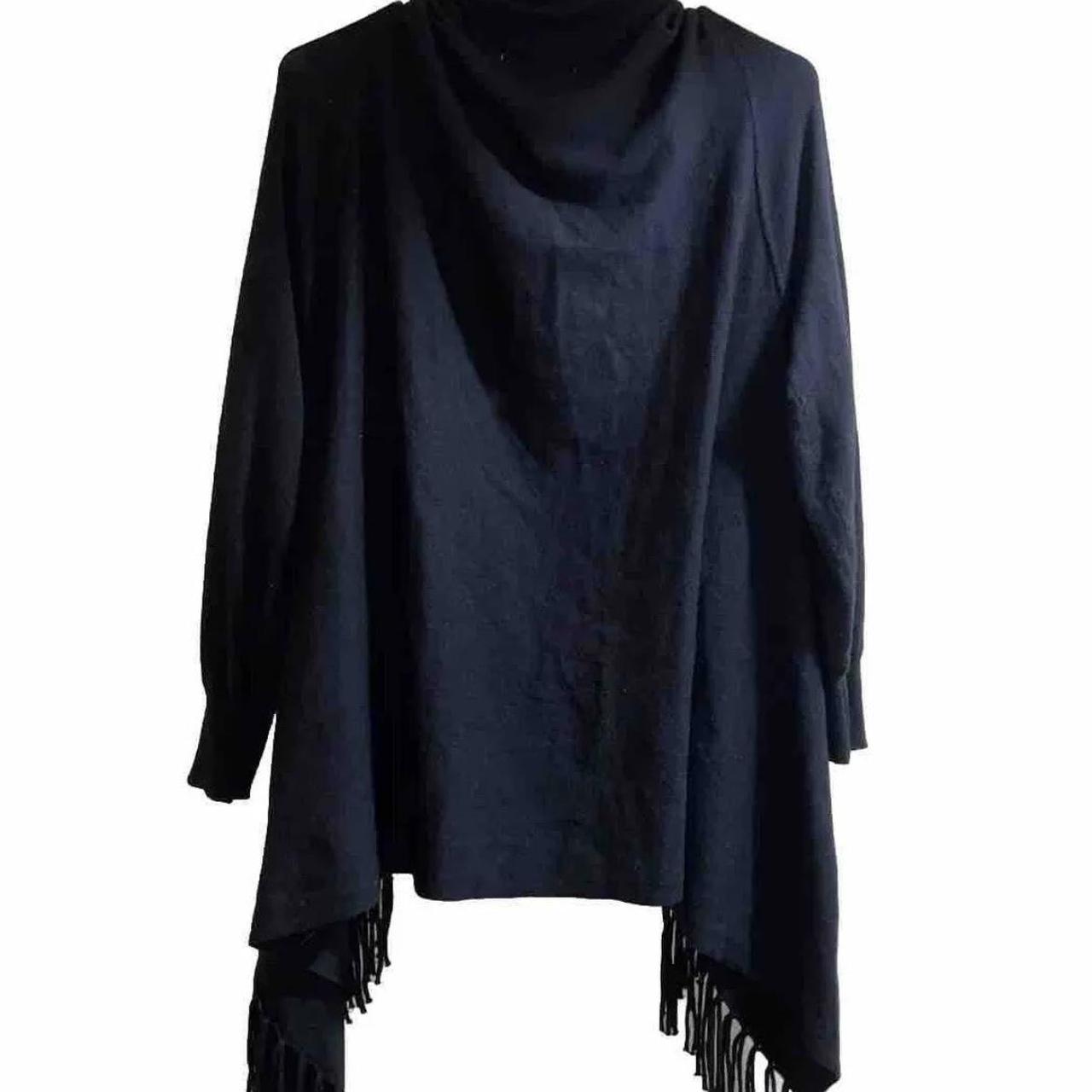 Honey Belle Women s Black Fringe Cardigan Sweater