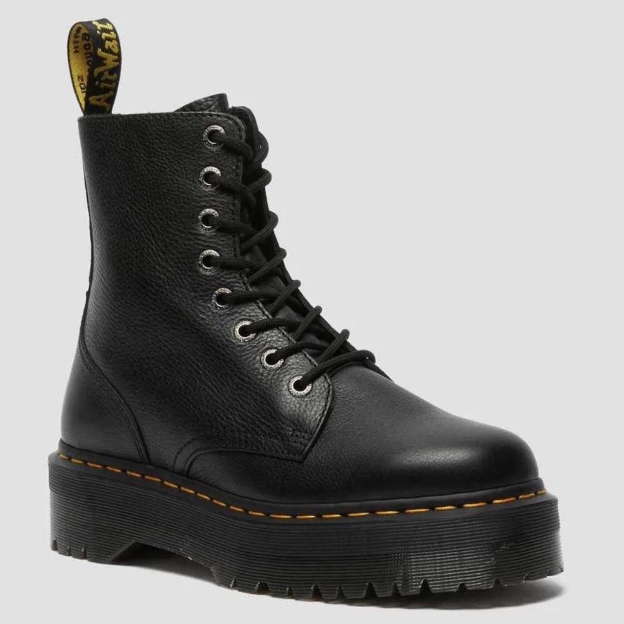 Dr Martens Jadon Platform Boot In Black Pisa Depop