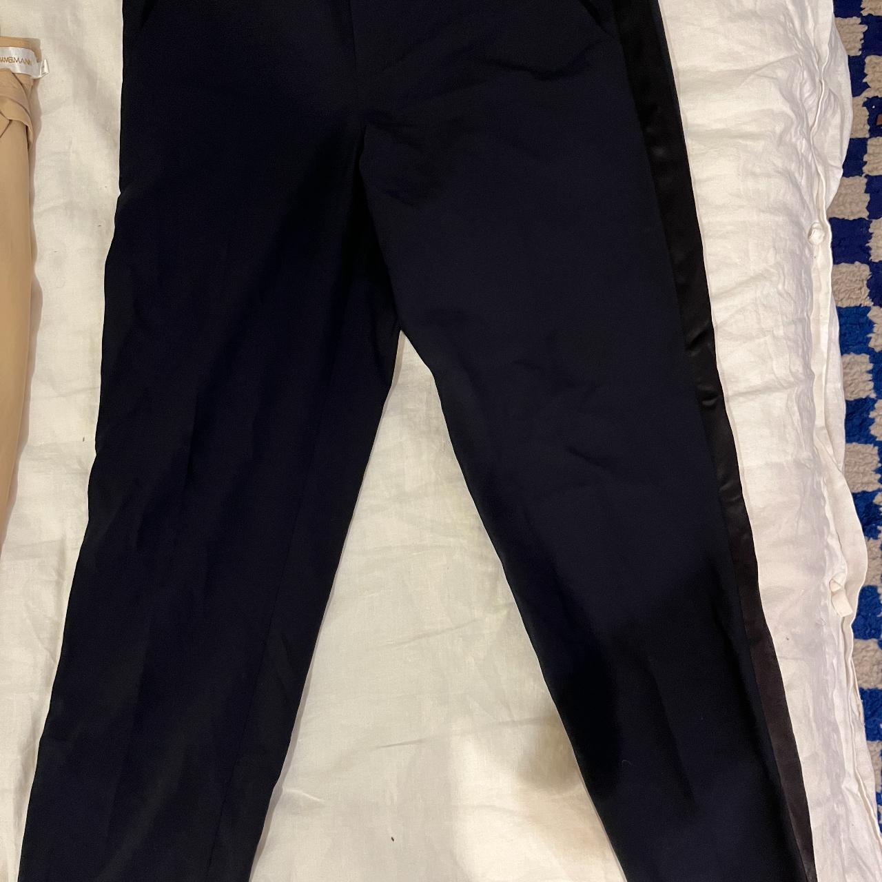 Vince Tuxedo Pants Super cool cropped navy tuxedo... - Depop