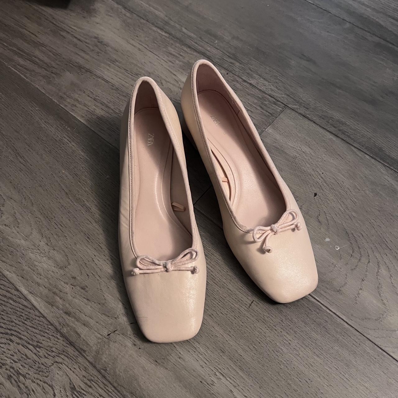 Zara ballet flats with small heel - Sandy Liang... - Depop