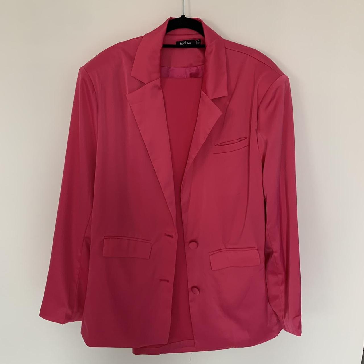 Boohoo Women's Pink Suit | Depop