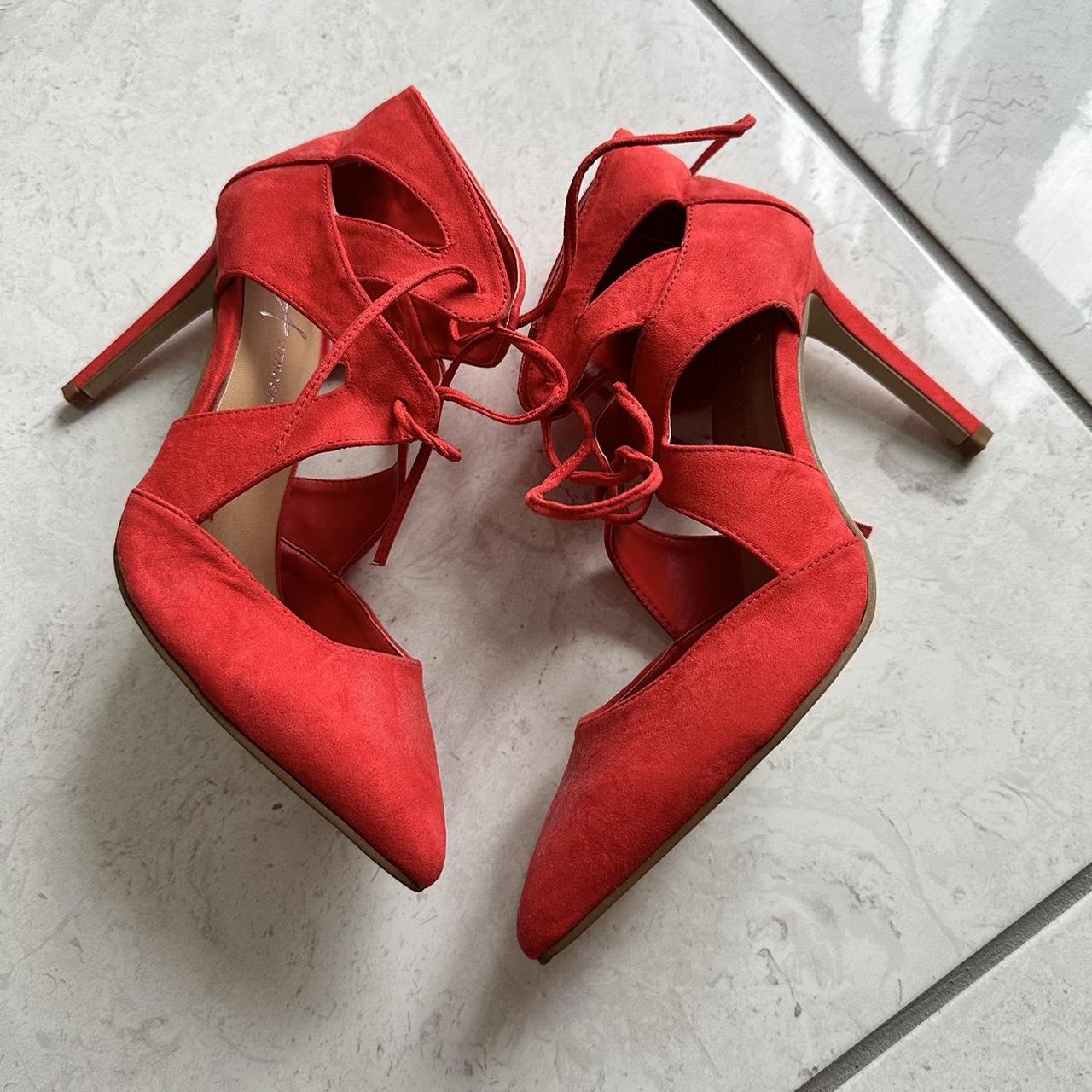 Red shoes Size 6 Unworn / small signs of shelf... - Depop