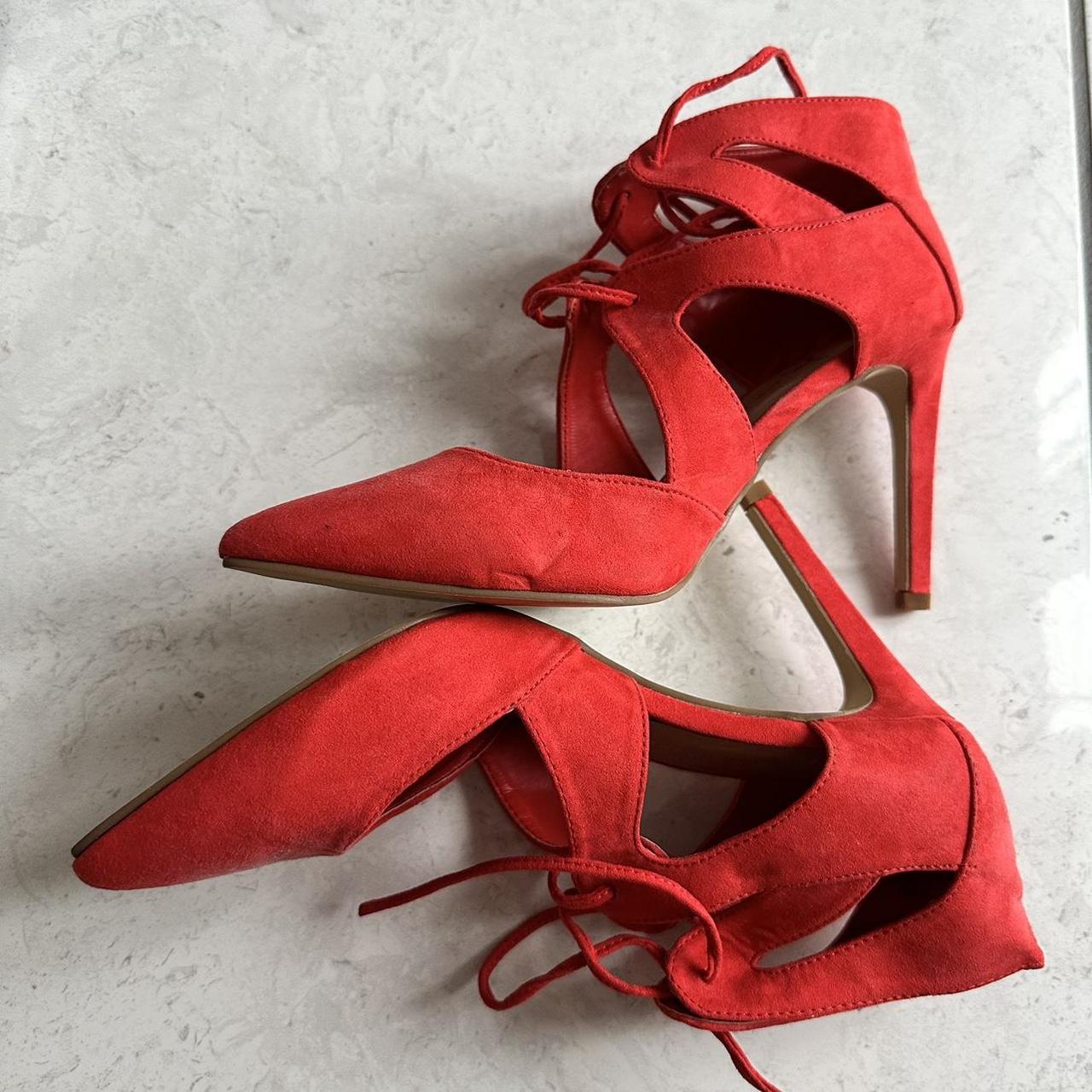 Red shoes Size 6 Unworn / small signs of shelf... - Depop