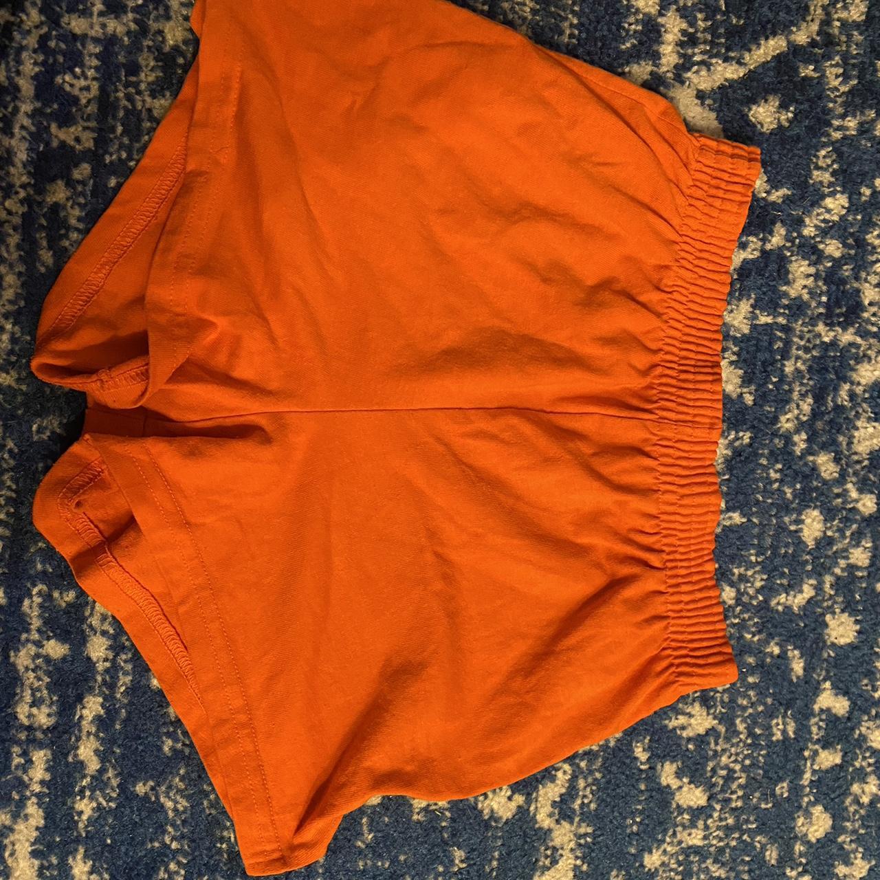 orange soffe shorts!!! :) - Depop