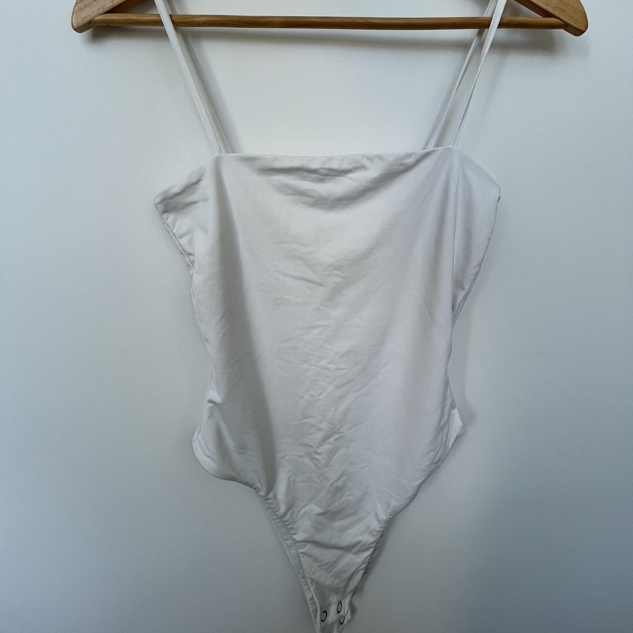 Kookai white singlet bodysuit Worn once Size 6 - Depop