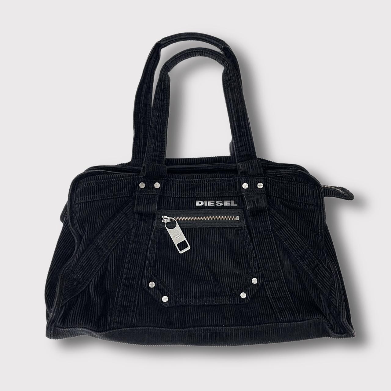 Diesel black corduroy jumbo tote bag/purse ୨♡୧... Depop