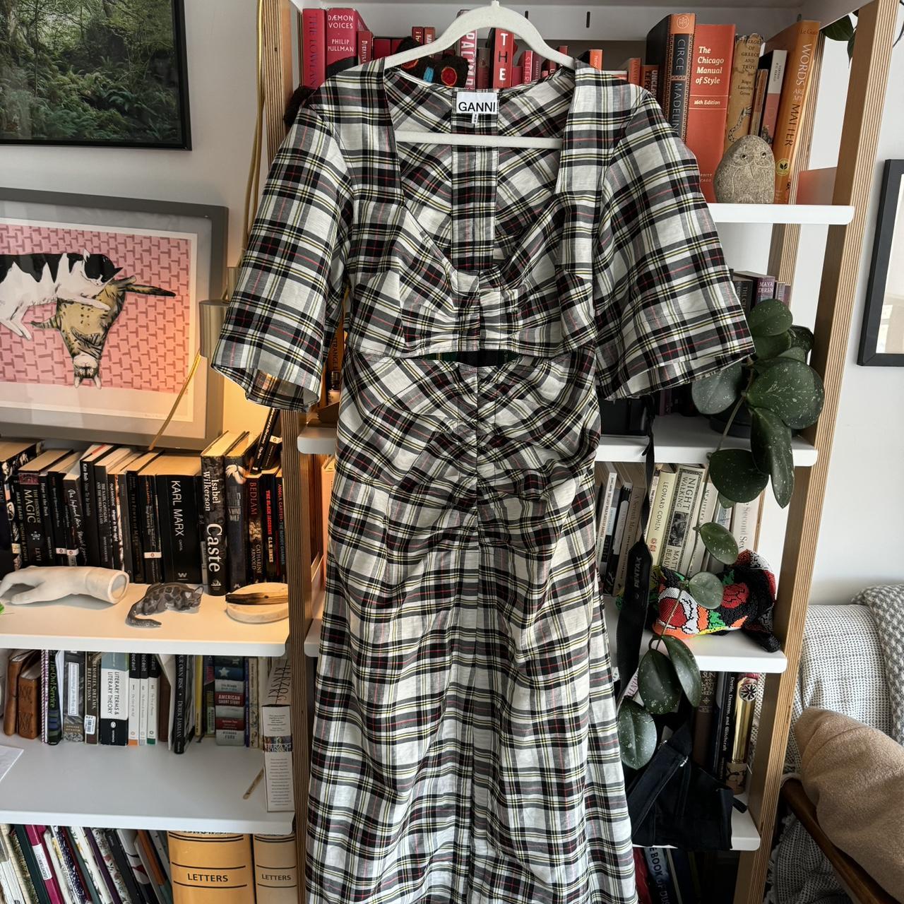 Plaid silk dress hotsell