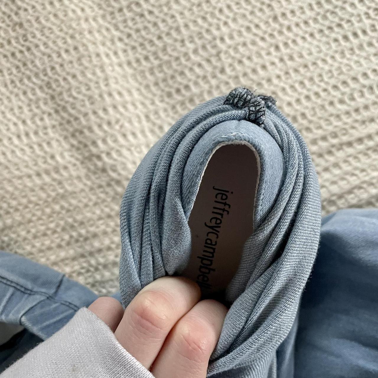 Jeffrey Campbell 2in1 Pantaboots in Blue Denim... Depop