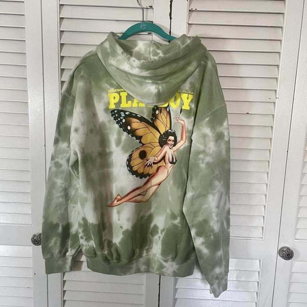 Authentic Pleasures Playboy Eat shops Butterfly Hoodie green size XXL