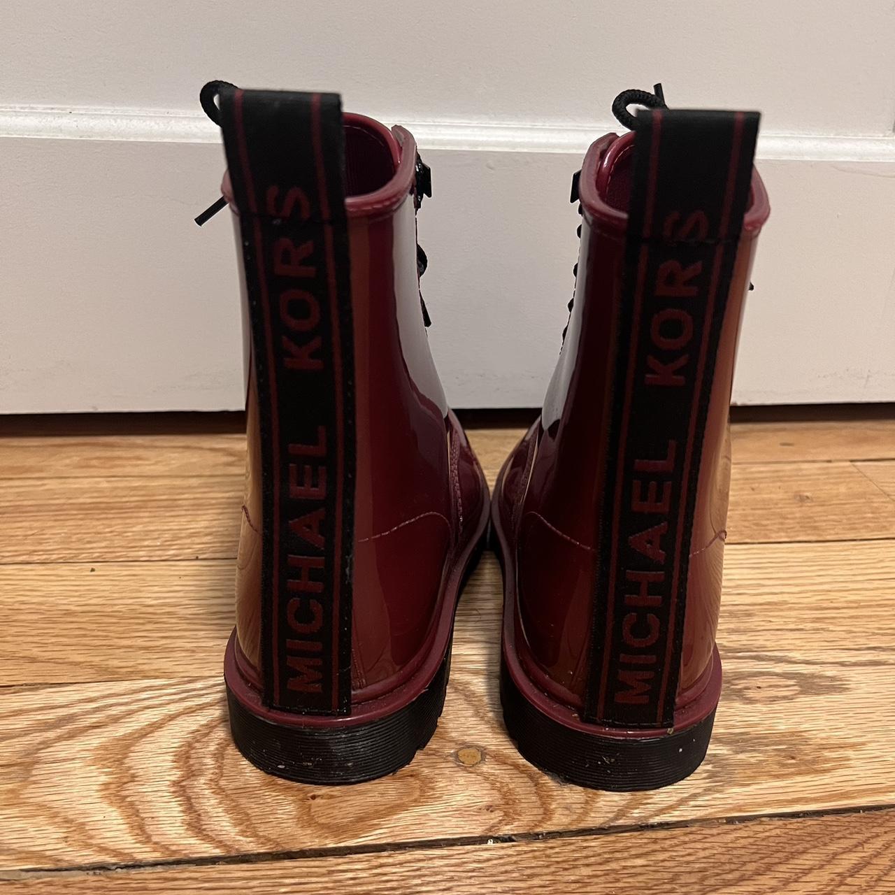 michael kors red boots