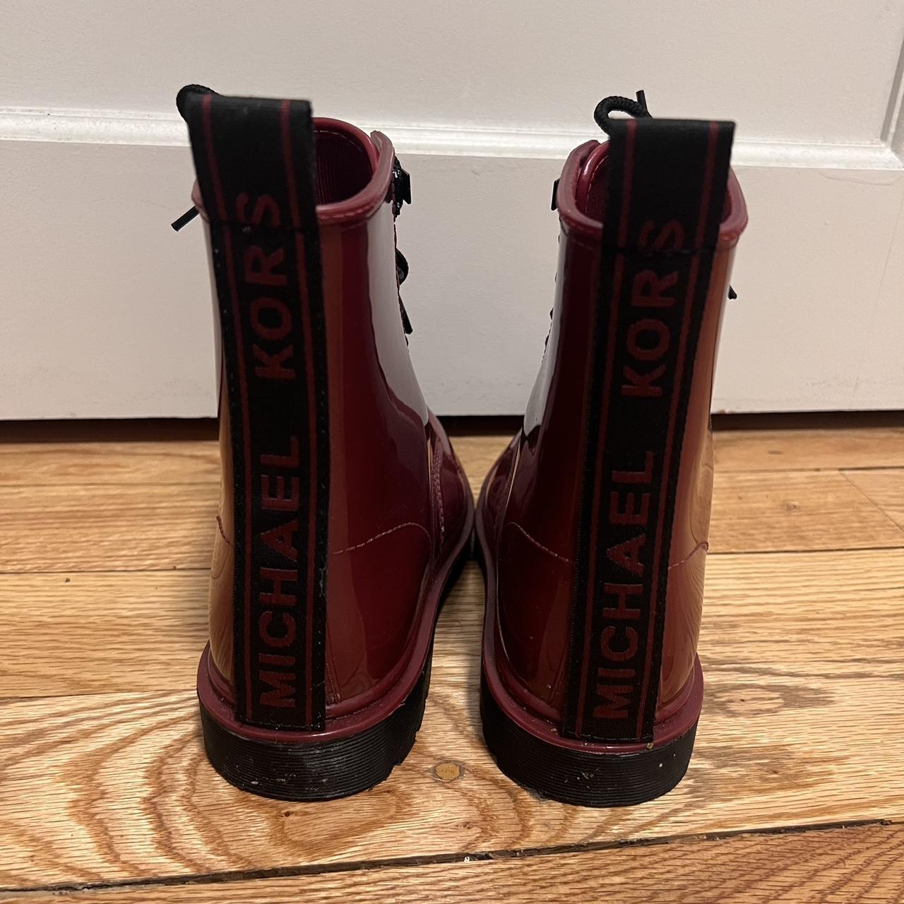 Michael kors hot sale boots red