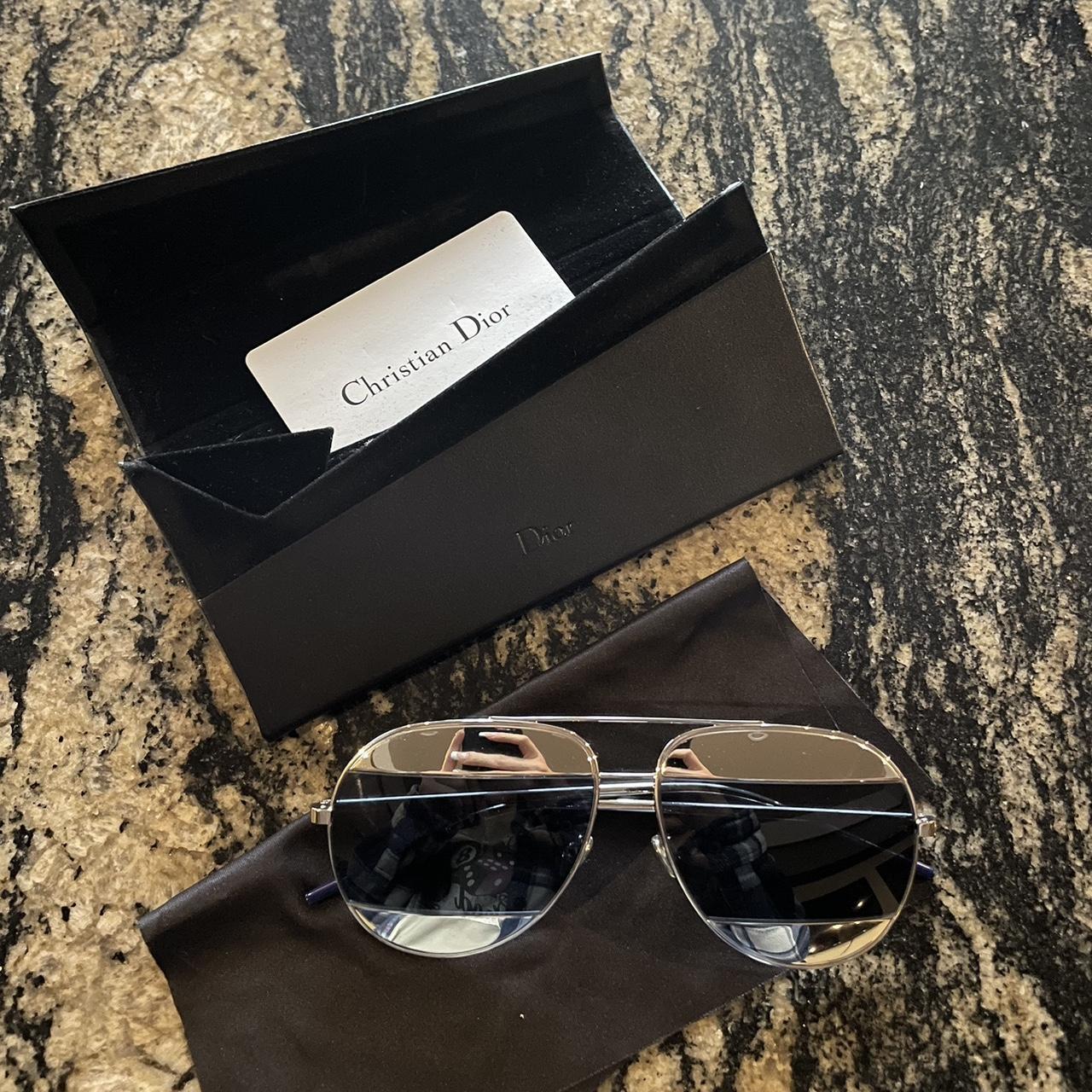 Dior split cheap sunglasses blue