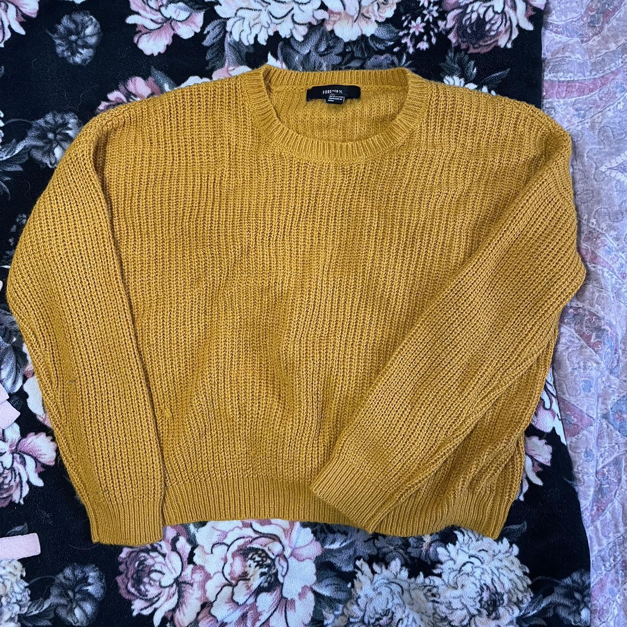 Forever 21 outlet mustard sweater