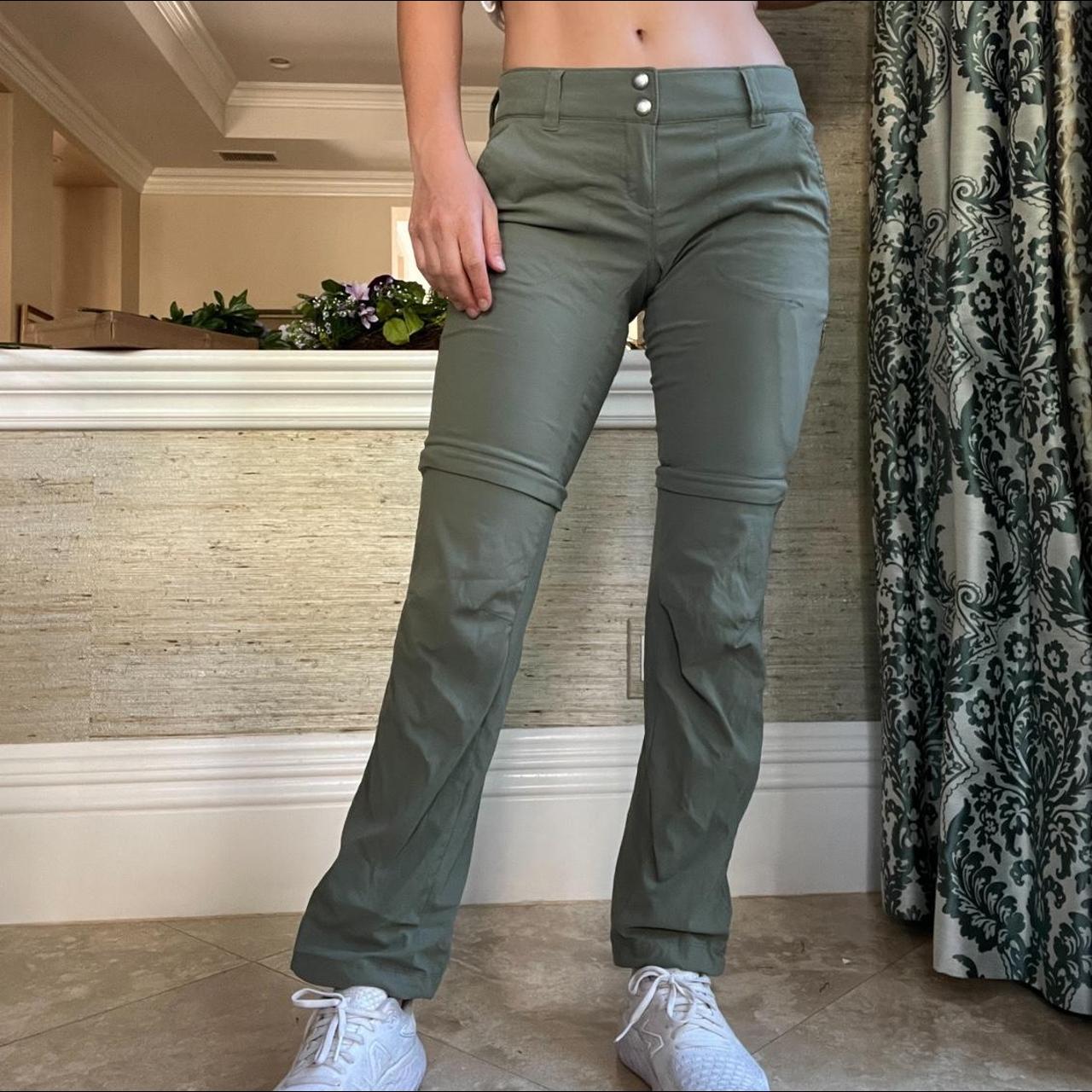 Columbia Women's Large Titanium Convertible Pants Green Lined