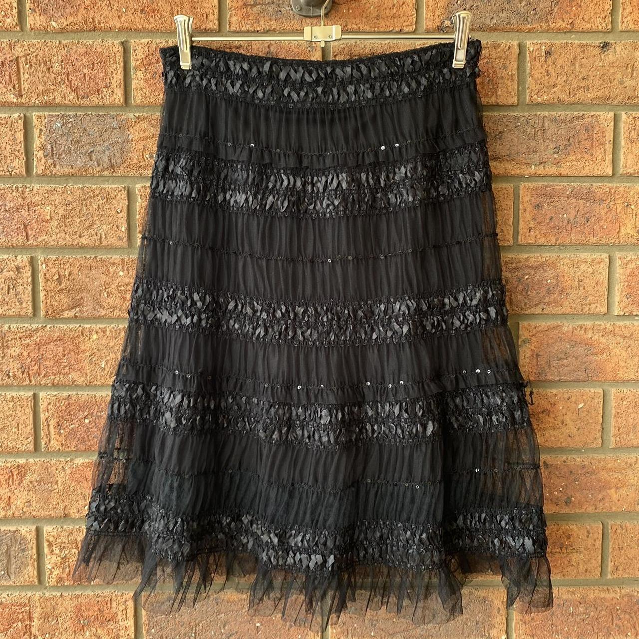 Black lace tutu skirt best sale