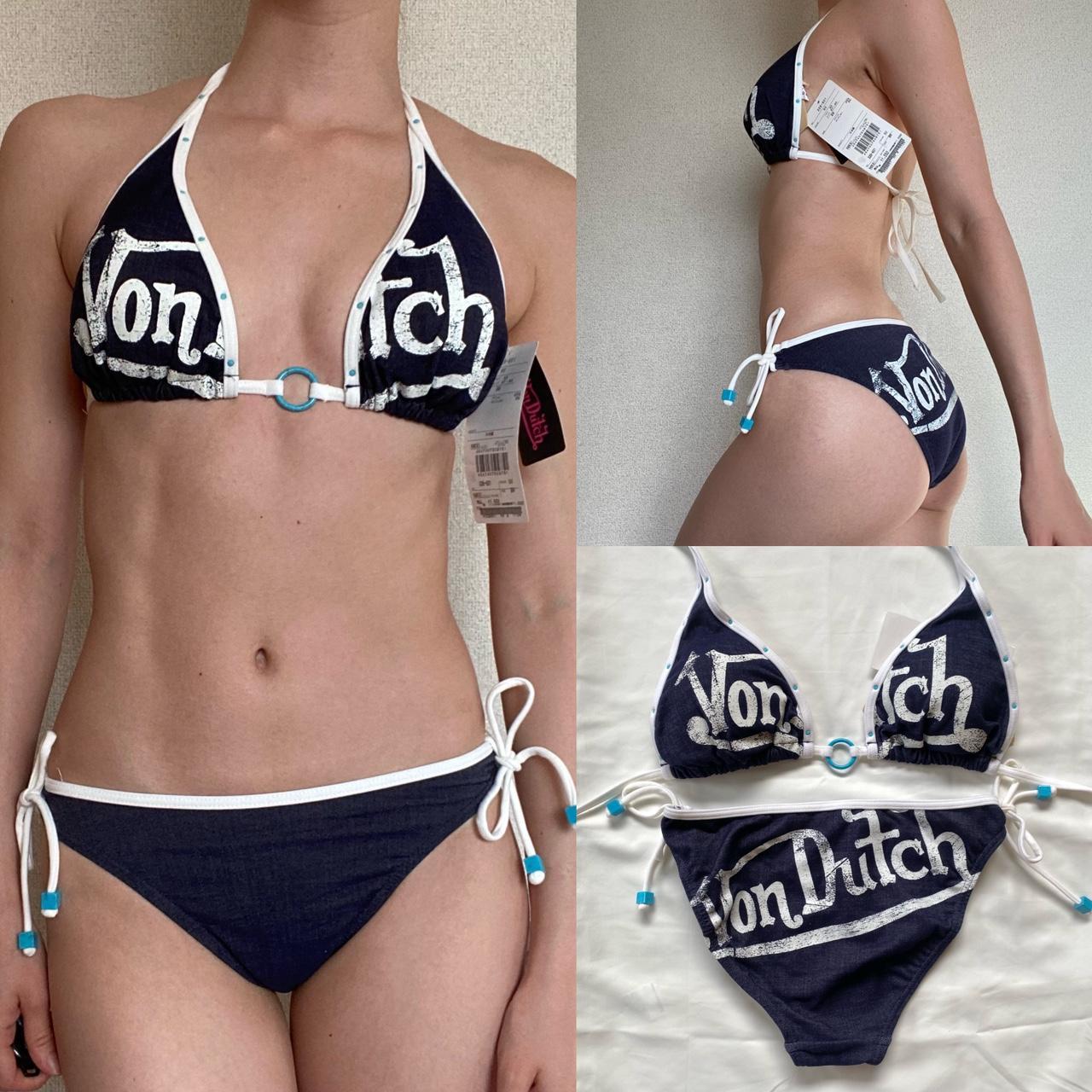 Von Dutch logo denim bikini 181 145 167. Depop