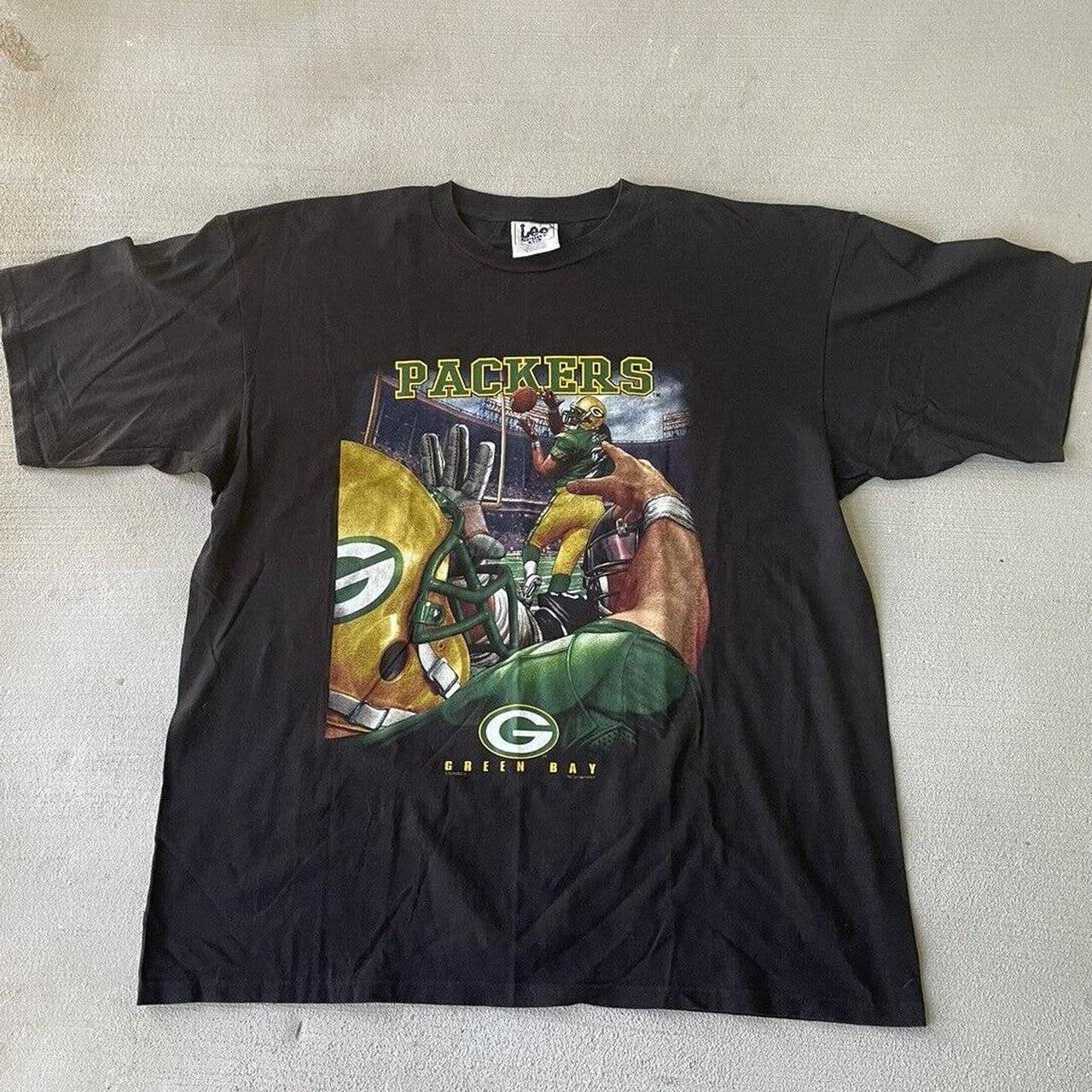 Vintage 1995 Green Bay Packers tee. 3/4 sleeve. - Depop