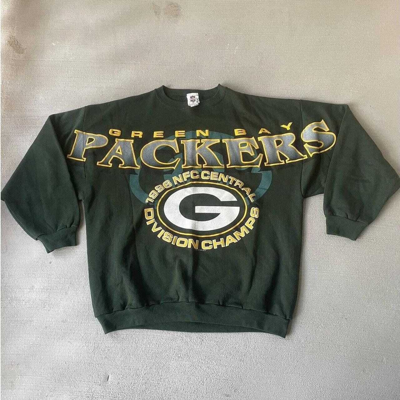 Vintage 90s dead stock Green Bay Packers 1996 NFC - Depop