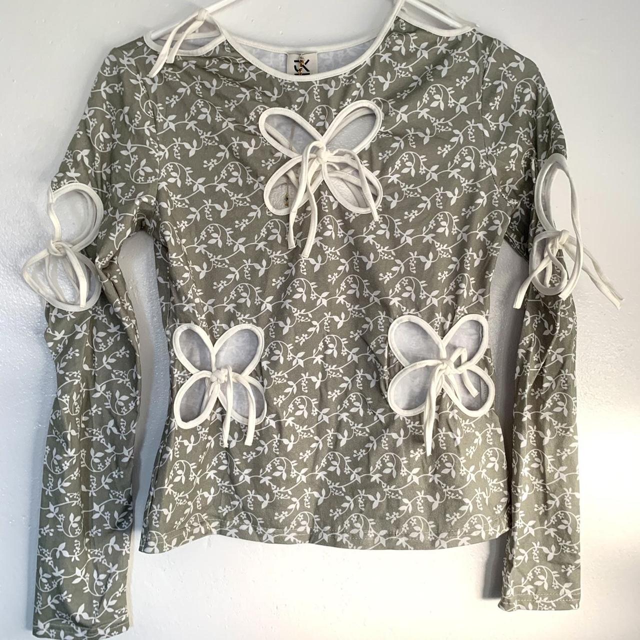 【関税込み】J.Kim ホワイト Embroidery Scheme Petal Tシャツ PETAL T-SHIRT
