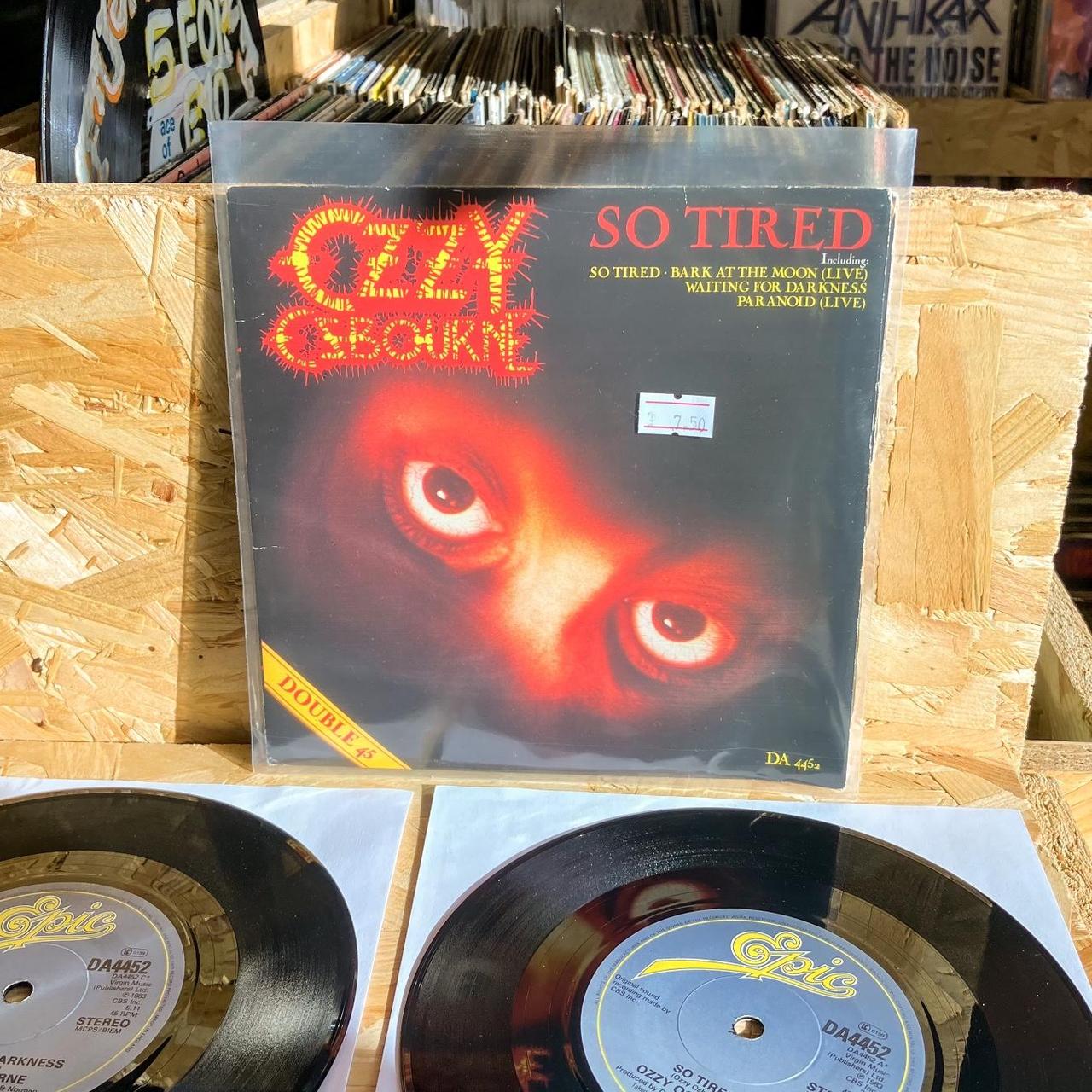 OZZY OSBOURNE — SO TIRED Vinyl Record 2x7” Single,... - Depop