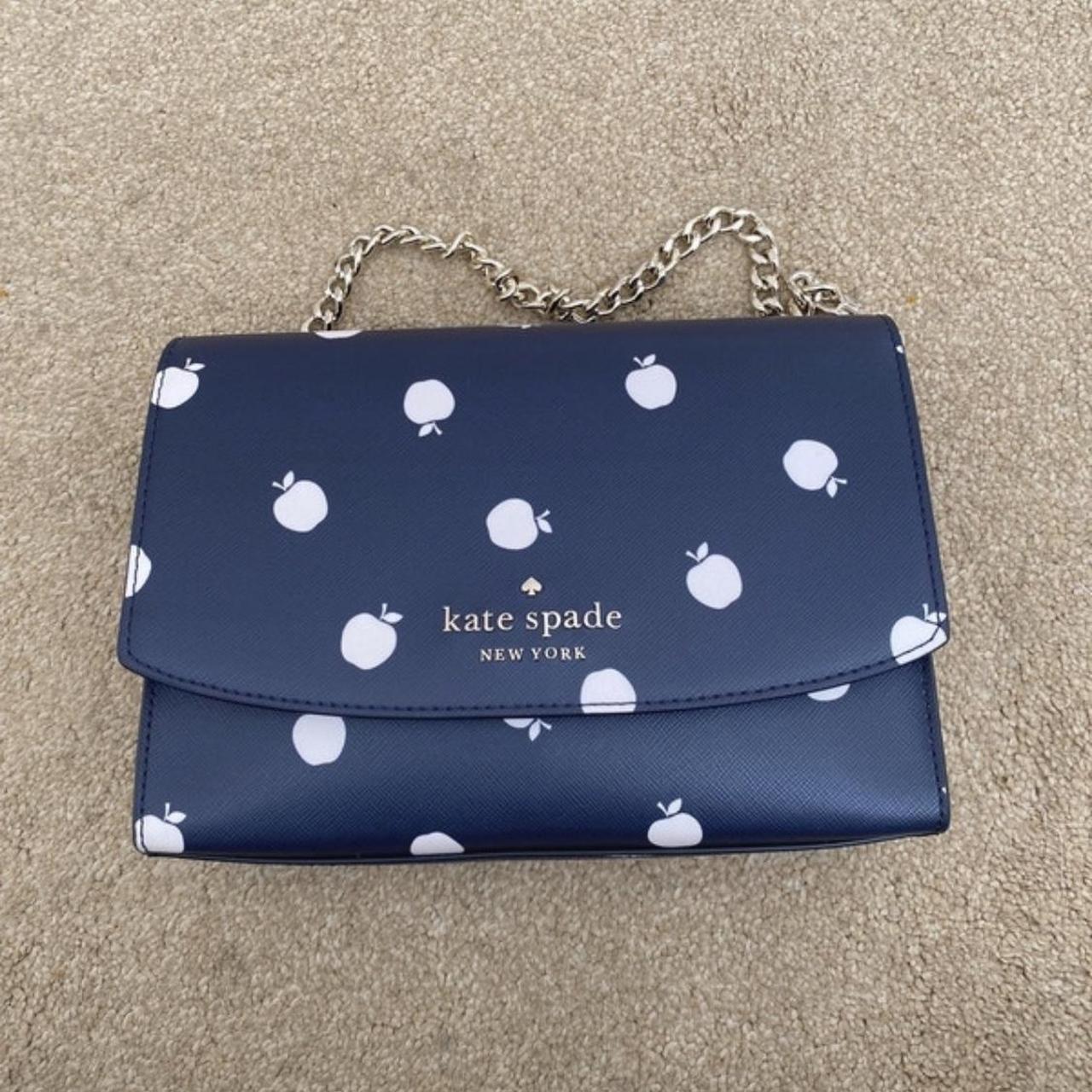 Kate spade blue polka dot online purse