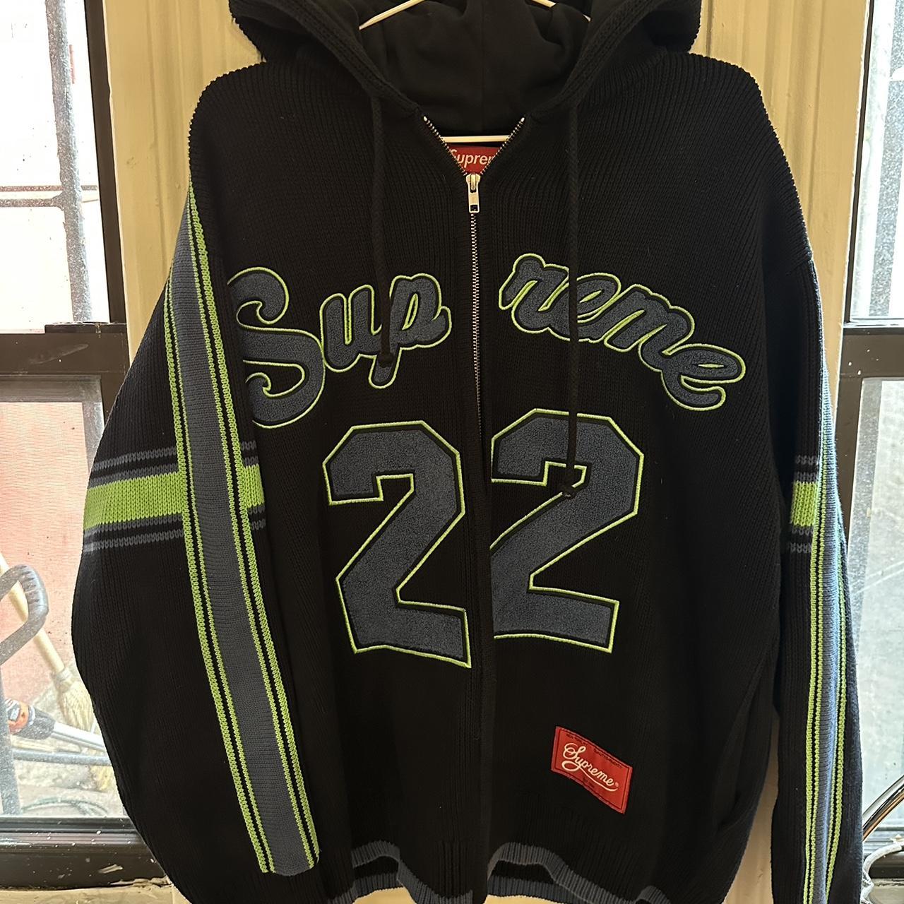 Supreme Basketball Jersey Hooded Sweatshirt Black