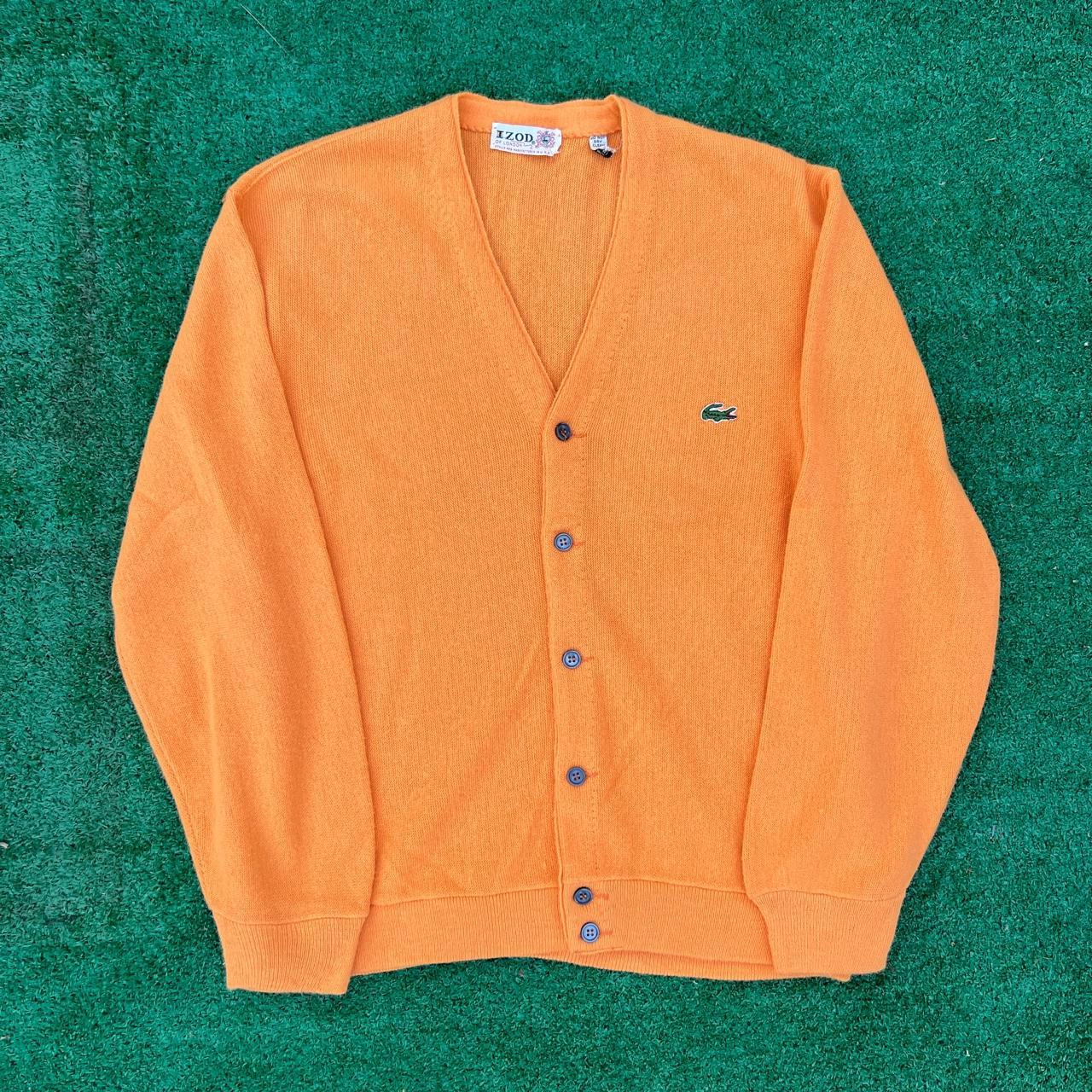 Lacoste Men's Orange Cardigan | Depop