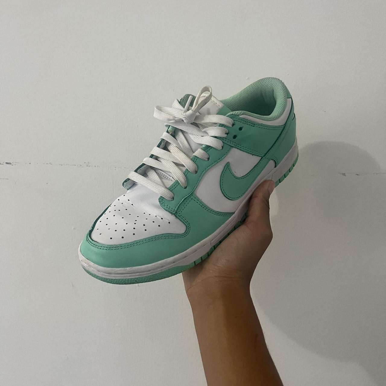 Wmns Dunk Low 'Green Glow' 💫 Lightly worn, minor... - Depop