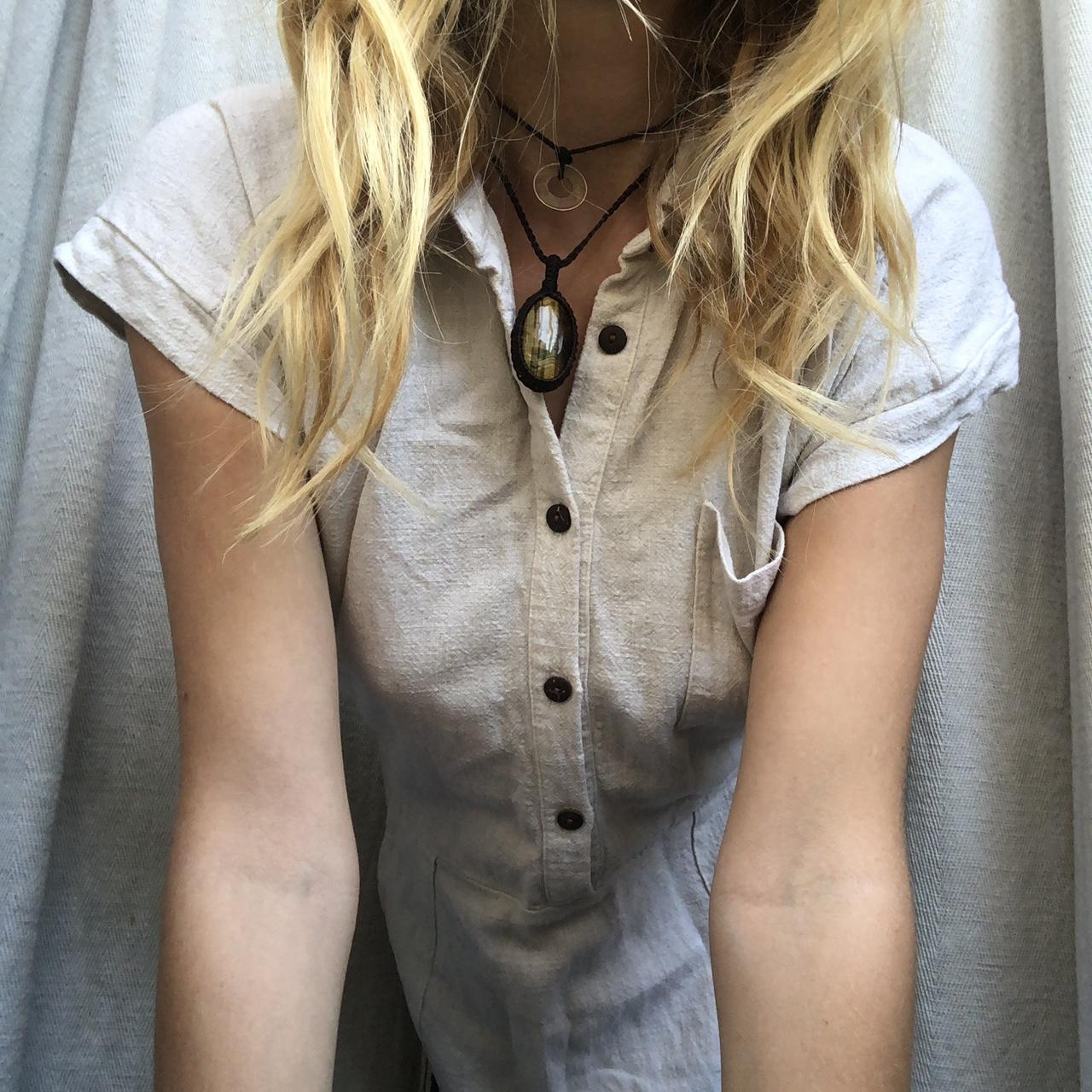 Super sweet and simple white summer tea dress with... Depop