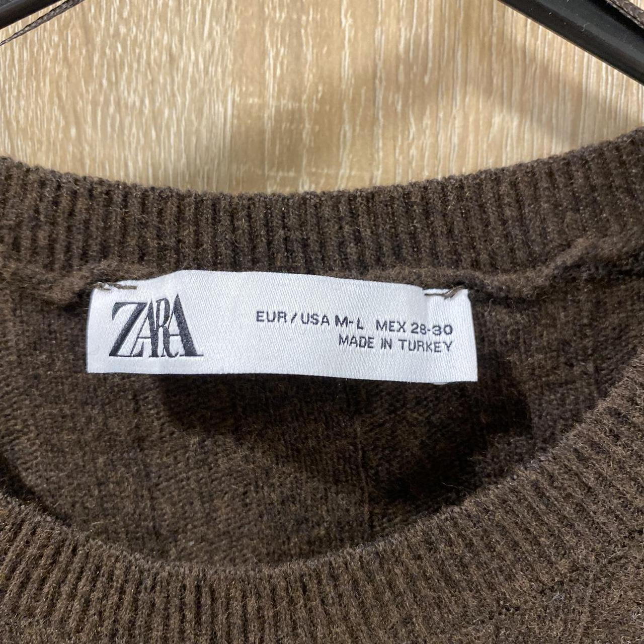 Zara Women's Brown Jumper | Depop