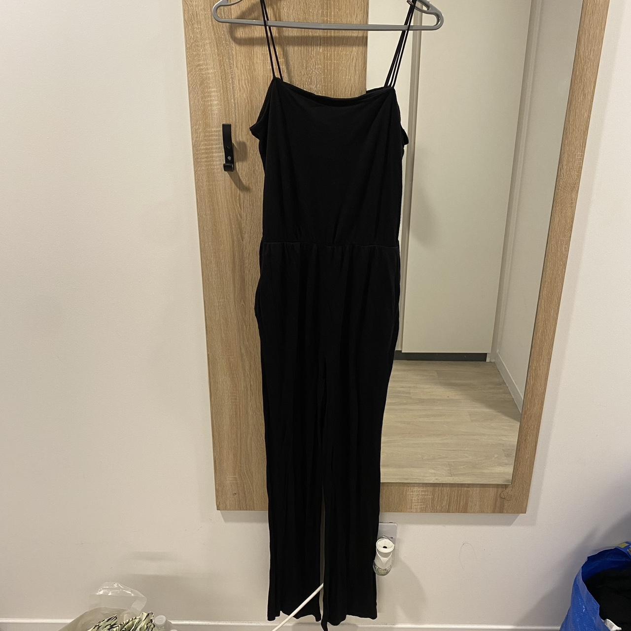 H&M black jumpsuit Straight leg fit Size Small... Depop