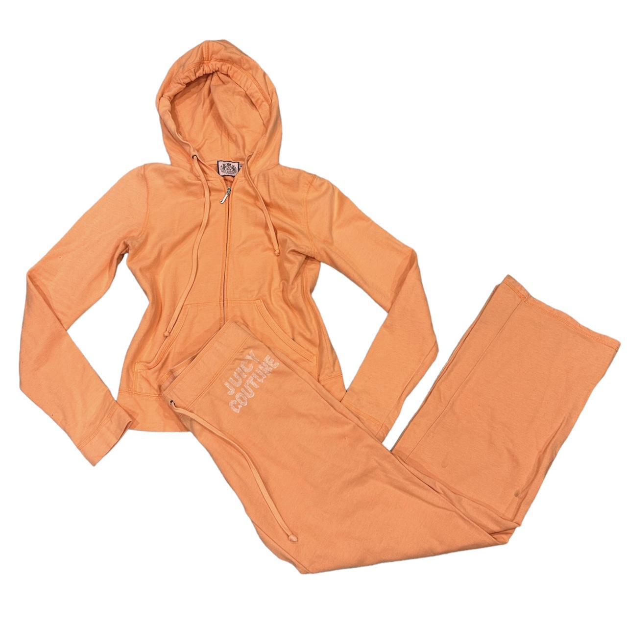 Juicy Couture Coral Orange Tracksuit Set ♡... Depop