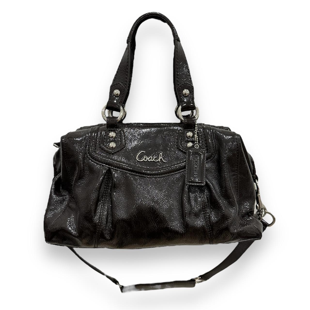 Coach ashley leather carryall hot sale