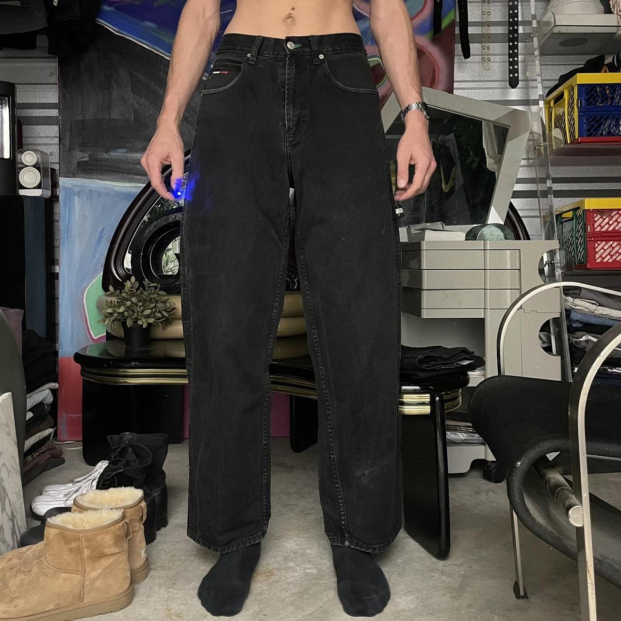 Tommy Hilfiger Men's Black Jeans | Depop