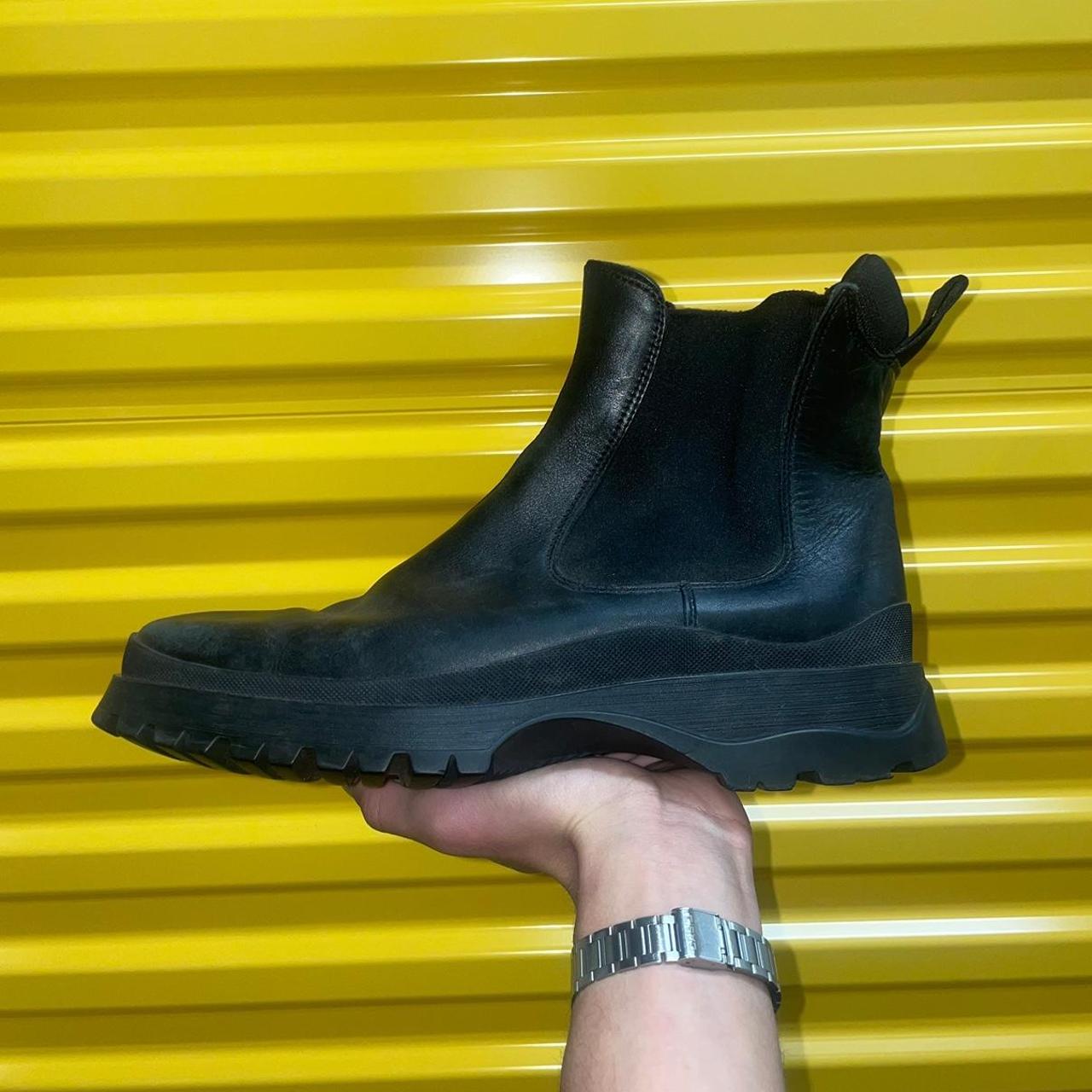 Prada Men's Black Boots Depop