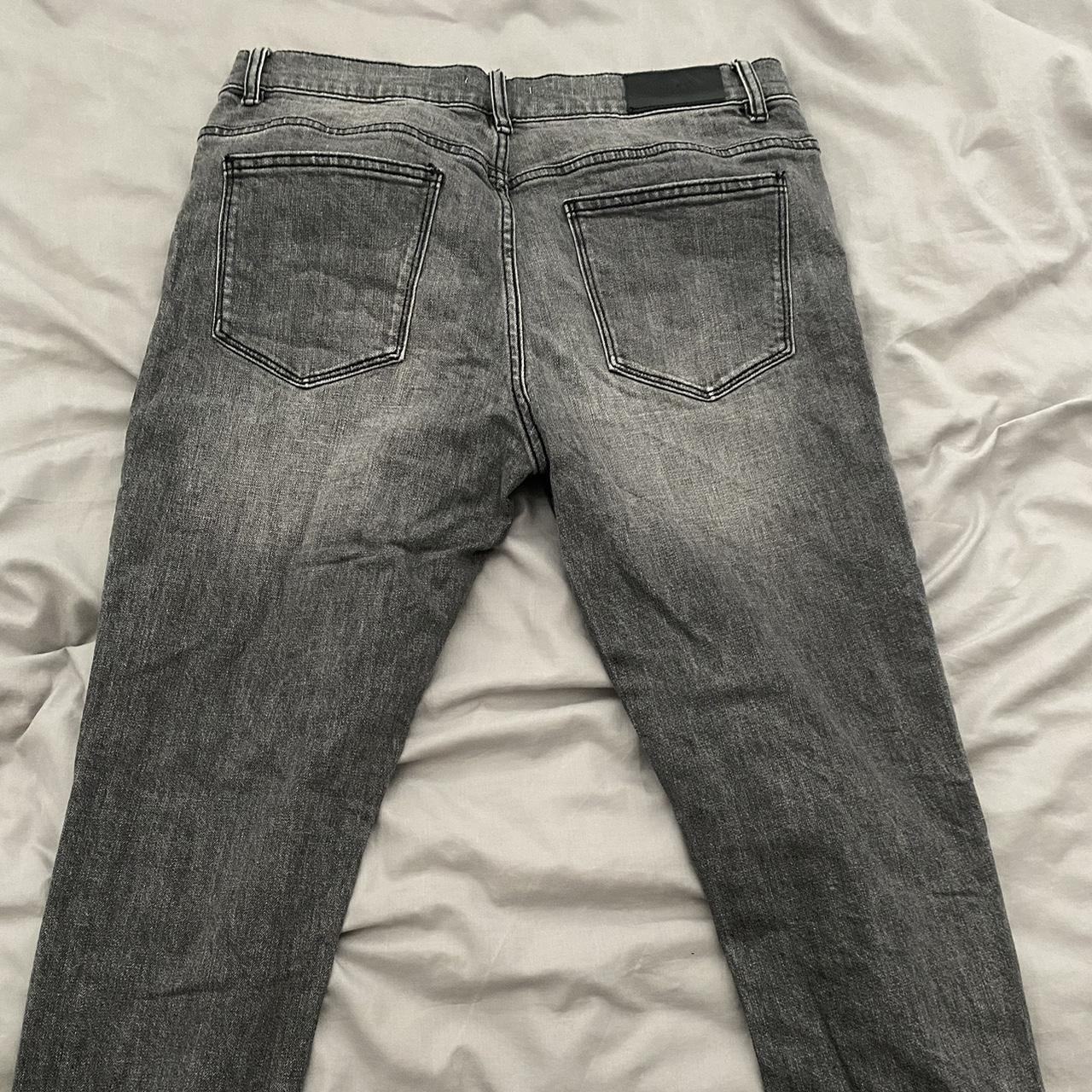 Reiss Men's Black and Grey Jeans | Depop