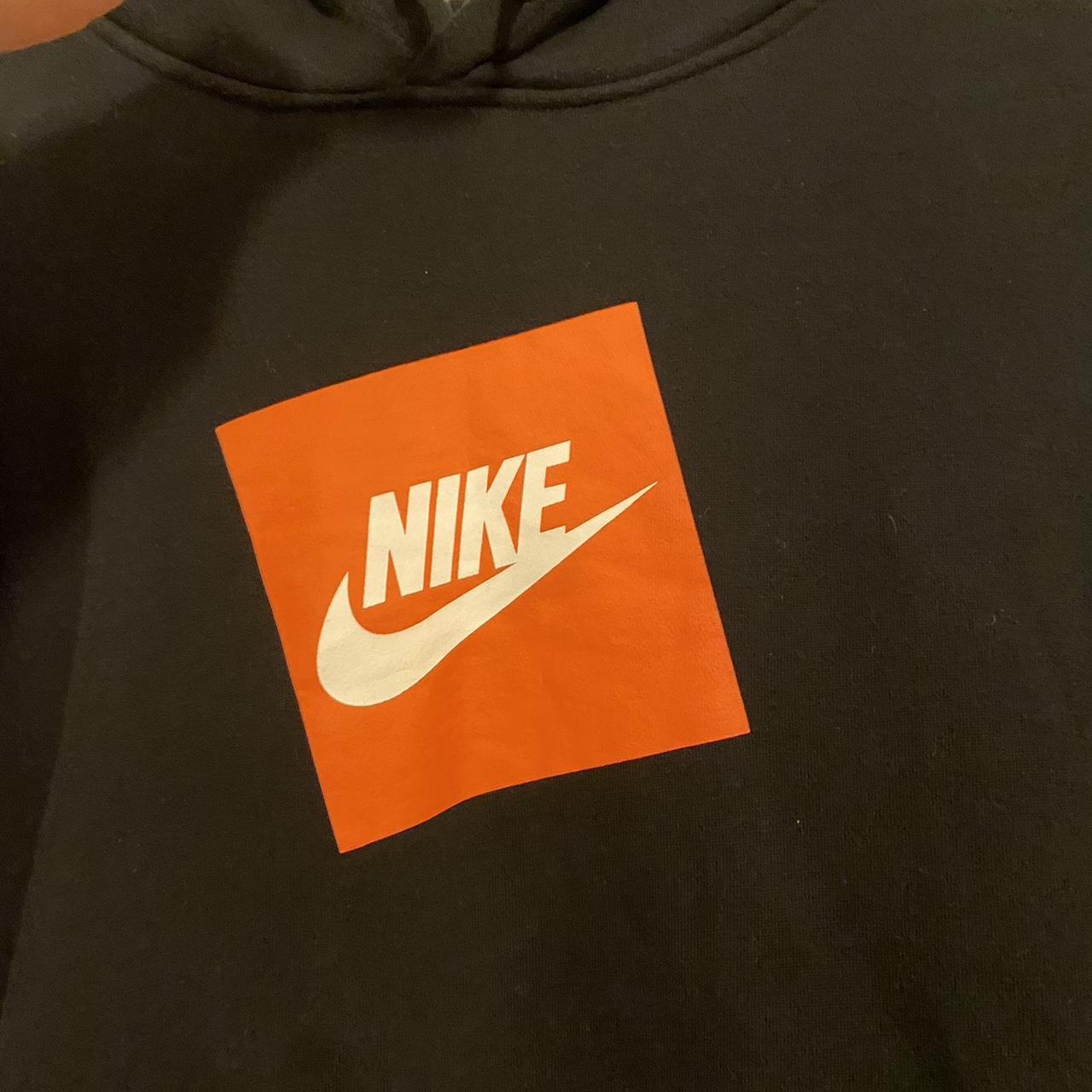 black and orange nike jumper